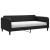 Pat de zi cu saltea, negru, 100x200 cm, textil GartenMobel Dekor