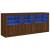 Dulap cu lumini LED, stejar maro, 162x37x67 cm GartenMobel Dekor