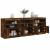 Dulap cu lumini LED, stejar fumuriu, 181,5x37x67 cm GartenMobel Dekor