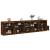 Dulap cu lumini LED, stejar fumuriu, 283x37x67 cm GartenMobel Dekor