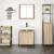 Set mobilier de baie, 2 piese, stejar sonoma, lemn prelucrat GartenMobel Dekor
