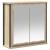 Set mobilier de baie, 2 piese, stejar sonoma, lemn prelucrat GartenMobel Dekor