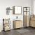 Set mobilier de baie, 2 piese, stejar sonoma, lemn prelucrat GartenMobel Dekor