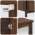 Set mobilier de baie, 2 piese, stejar maro, lemn prelucrat GartenMobel Dekor