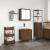 Set mobilier de baie, 2 piese, stejar maro, lemn prelucrat GartenMobel Dekor