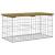 Bancă grădină, design gabion, 83x44x42 cm, lemn pin impregnat GartenMobel Dekor
