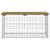 Bancă grădină, design gabion, 83x44x42 cm, lemn pin impregnat GartenMobel Dekor