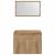 Set mobilier de baie, 2 piese, stejar artizanal, lemn prelucrat GartenMobel Dekor