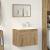 Set mobilier de baie, 2 piese, stejar artizanal, lemn prelucrat GartenMobel Dekor