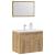 Set mobilier de baie, 2 piese, stejar artizanal, lemn prelucrat GartenMobel Dekor