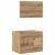 Set mobilier de baie, 2 piese, stejar artizanal, lemn prelucrat GartenMobel Dekor
