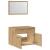 Set mobilier de baie, 2 piese, stejar artizanal, lemn prelucrat GartenMobel Dekor