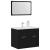 Set de mobilier de baie din 2 piese din lemn de stejar negru GartenMobel Dekor