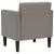 Canapea Scaun cu cotiere, gri taupe, 53 cm, textil GartenMobel Dekor
