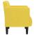 Canapea scaun cu cotiere, galben deschis, 53 cm, textil GartenMobel Dekor