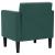 Canapea scaun cu cotiere, verde închis, 53 cm, catifea GartenMobel Dekor