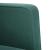Canapea scaun cu cotiere, verde închis, 53 cm, catifea GartenMobel Dekor