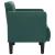 Canapea scaun cu cotiere, verde închis, 53 cm, catifea GartenMobel Dekor