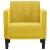Canapea Scaun cu cotiere, galben, 53 cm, catifea GartenMobel Dekor