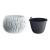 Ghiveci decorativ de flori, rotund, alb, 29x19.5 cm, Sandy Bowl GartenVIP DiyLine