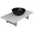 Set mobilier de baie, 2 piese, alb, ceramică GartenMobel Dekor