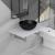 Set mobilier de baie, 2 piese, alb, ceramică GartenMobel Dekor