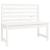Set de dining pentru grădină, 4 piese, alb, lemn masiv de pin GartenMobel Dekor