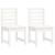 Set de dining pentru grădină, 4 piese, alb, lemn masiv de pin GartenMobel Dekor