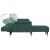 Canapea extensibilă în formă de L verde 271x140x70 cm catifea GartenMobel Dekor
