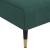 Canapea extensibilă în formă de L verde 271x140x70 cm catifea GartenMobel Dekor