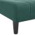 Canapea extensibilă în formă de L verde 260x140x70 cm catifea GartenMobel Dekor