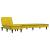 Canapea extensibilă în formă de L galben 255x140x70 cm catifea GartenMobel Dekor