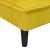 Canapea extensibilă în formă de L galben 255x140x70 cm catifea GartenMobel Dekor