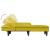 Canapea extensibilă în formă de L galben 255x140x70 cm catifea GartenMobel Dekor