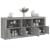 Dulap cu lumini LED, gri sonoma, 162x37x67 cm GartenMobel Dekor