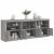 Dulap cu lumini LED, gri sonoma, 181,5x37x67 cm GartenMobel Dekor