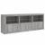 Dulap cu lumini LED, gri sonoma, 181,5x37x67 cm GartenMobel Dekor