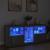 Servantă cu lumini LED, gri sonoma, 162x37x67 cm GartenMobel Dekor