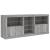 Servantă cu lumini LED, gri sonoma, 162x37x67 cm GartenMobel Dekor