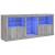 Servantă cu lumini LED, gri sonoma, 162x37x67 cm GartenMobel Dekor