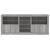 Servantă cu lumini LED, gri sonoma, 162x37x67 cm GartenMobel Dekor