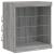 Servantă cu lumini LED, gri sonoma, 181,5x37x67 cm GartenMobel Dekor