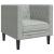 Set canapele Chesterfield cu perne rulou, 3 piese, gri, catifea GartenMobel Dekor