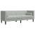Set canapele Chesterfield cu perne rulou, 3 piese, gri, catifea GartenMobel Dekor