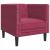Set canapele Chesterfield perne rulou 3 piese roșu vin catifea GartenMobel Dekor
