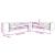 Set canapele Chesterfield cu perne rulou, 2 piese, roz, catifea GartenMobel Dekor