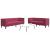 Set canapele Chesterfield perne rulou 2 piese roșu vin catifea GartenMobel Dekor