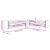 Set canapele Chesterfield perne rulou 2 piese roșu vin catifea GartenMobel Dekor