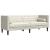 Set canapele Chesterfield cu perne rulou 2 piese, crem, catifea GartenMobel Dekor