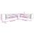Set canapele Chesterfield cu perne rulou 2 piese, crem, catifea GartenMobel Dekor
